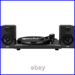 Gemini TT-900BB Record Player withBluetooth and Dual Stereo Speakers Black LN