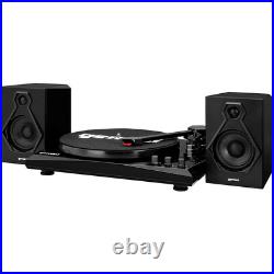Gemini TT-900BB Record Player withBluetooth and Dual Stereo Speakers Black LN