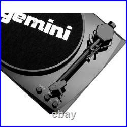Gemini TT-900BB Record Player withBluetooth and Dual Stereo Speakers Black LN