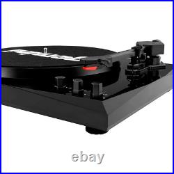 Gemini TT-900BB Record Player withBluetooth and Dual Stereo Speakers Black LN
