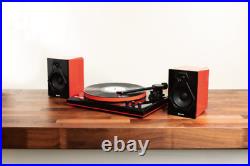 Gemini TT-900BR Bluetooth Vinyl Record Player Stereo Speaker Systems Turntable