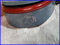 General Electric Toy Tear Drop Record Player Model 186-3 Rare Red Blue Nursery