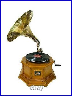 Gramophone Antique, Fully Functional Working Phonograph, win-up record player
