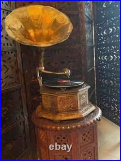 Gramophone Fully Functional Working Wind-Up HMV Phonograph Record Player