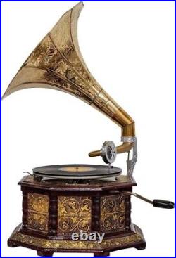 Gramophone Phonograph Record Antique Vintage Player Portable HMV Working 78 Win