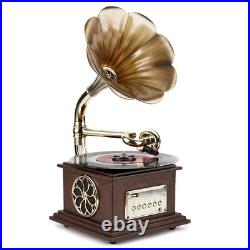 Gramophone Record Player Retro Turntable All in One Vintage Phonograph Nostal Gramophone Record Player Retro Turntable All in One Vintage Phonograph Nostal