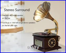 Gramophone Record Player Retro Turntable All in One Vintage Phonograph Nostal Gramophone Record Player Retro Turntable All in One Vintage Phonograph Nostal