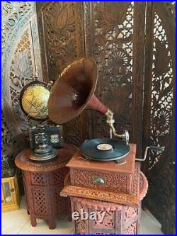 HMV Gramophone Antique Fully Functional Working phonograph win-up record player