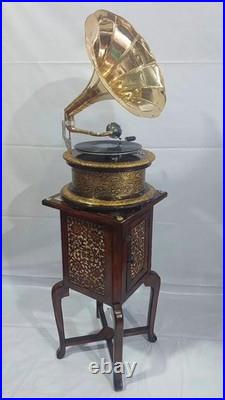 HMV Gramophone Fully Functional Working Phonograph, win-up record player