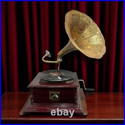 HMV Gramophone Fully Functional Working Phonograph, win-up record player