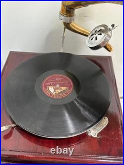 HMV Gramophone Fully Functional Working Phonograph, win-up record player HMV Gramophone Fully Functional Working Phonograph, win-up record player