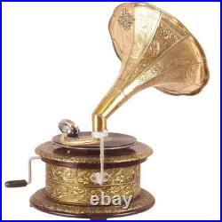 HMV Gramophone Fully Functional Working Phonograph, win-up record player