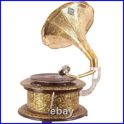 HMV Gramophone Fully Functional Working Phonograph, win-up record player gift