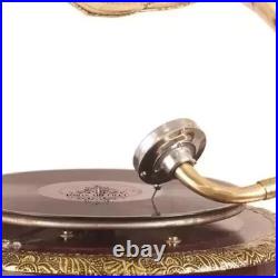 HMV Gramophone Fully Functional Working Phonograph, win-up record player gift