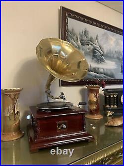 HMV Gramophone Fully Functional working Phonograph, win-up record player