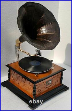HMV Gramophone Phonograph Working Antique Audio, win-up record players, Vintage