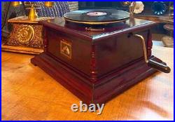 HMV Working Gramophone Player Phonograph Vintage look Recorder Wind up Gramophon