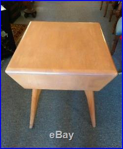 Heywood Wakefield End Table/TV DVD/Record Player Stand Mid Century Eames Era