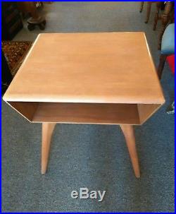 Heywood Wakefield End Table/TV DVD/Record Player Stand Mid Century Eames Era