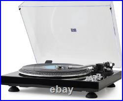Hi-Fi Belt Drive Turntable Vinyl Record Player 2 Speed 33 45 RPM Pitch Control