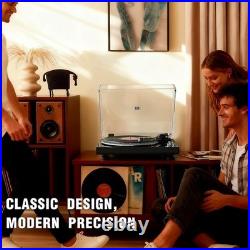 Hi-Fi Belt Drive Turntable Vinyl Record Player 2 Speed 33 45 RPM Pitch Control