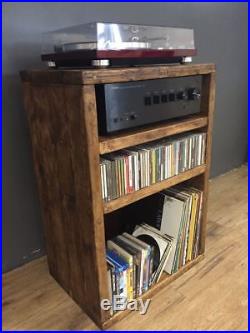 Hi Fi Cabinet/Separates/Reclaimed Wood/Record Player/LP/Vinyl Storage