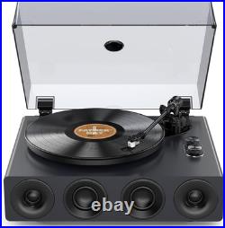 High Fidelity Record Player, All-In-One Turntable with Built in Speakers Phono P