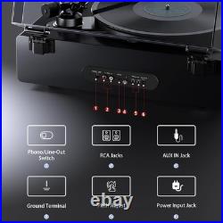 High Fidelity Record Player, All-In-One Turntable with Built in Speakers Phono P
