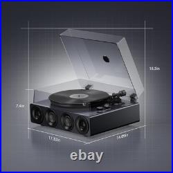 High Fidelity Record Player, All-In-One Turntable with Built in Speakers Phono P