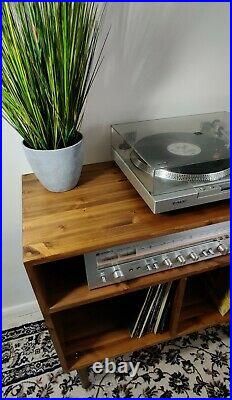 High Quality Wooden Industrial Record Player Stand, Vinyl Record Storage Cabinet