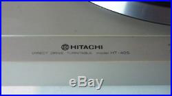 Hitachi HT-40S Plattenspieler gecheckt Turntable Direct Drive Record Player