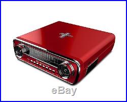 ION 1965 FORD MUSTANG LP Car-Styled Turntable Record Player AM/FM Radio RED NEW