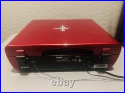 ION Mustang LP 4-in-1 Vinyl Record Player Turntable Red