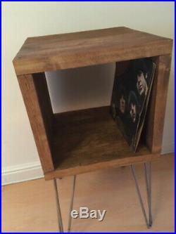 Industrial Record Player Stand, Storage Record Cabinet, TV Unit, Hairpin Legs