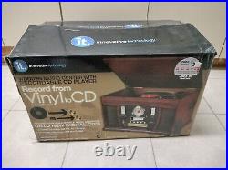 Innovative Technology ITVS-750 Wooden Music Center Recordable CD Record Player