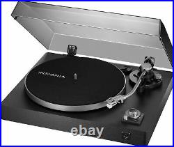 Insignia- Bluetooth Stereo Turntable Black