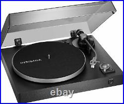 Insignia- Bluetooth Stereo Turntable Black