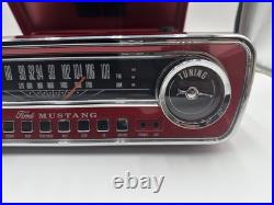 Ion Ford Mustang LP Turntable 4-in-1 Classic Car Record Player Radio, Red