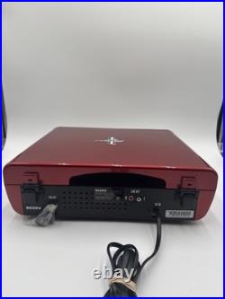 Ion Ford Mustang LP Turntable 4-in-1 Classic Car Record Player Radio, Red