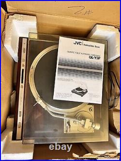 JVC QL-Y3F Vintage Turntable Quartz Lock With Original Box Tested And Works Read