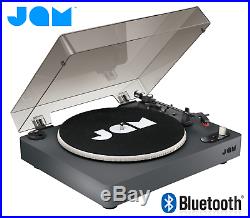 Jam Spun Out Bluetooth Vinyl LP Record Player Turntable 3 Speed Portable Black