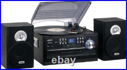 Jensen JTA-475 3-Speed Stereo Turntable with CD System, Cassette and AM/FM Stere