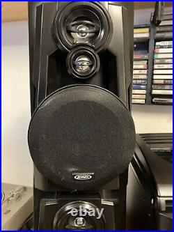 Jensen Stereo Record Player, Cd Changer, Dual Tape Deck, Am Fm, Bluetooth