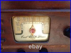 John Meck Px-5c5-ew19 Phono Turntable Record Player Trailblazer Tube Radio Read