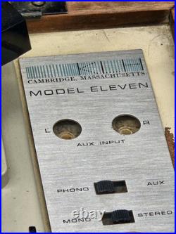 KLH Model Eleven Phonograph Record Player Cambridge Massachusetts KLH Model Eleven Phonograph Record Player Cambridge Massachusetts