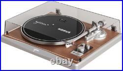 KORUS Bluetooth Record Player with External Speakers & Adjustable Counterweight