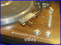 Kenwood KD-5077 Direct Drive Record Player Turntable Vintage Home Audio Gear LR