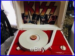Kiss Aucoin 1978 Record Player Phonograph With Box Rare Vintage
