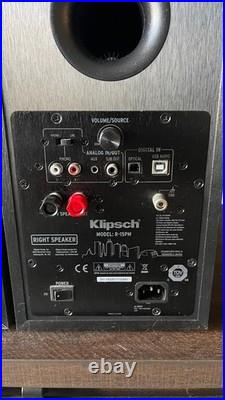 Klipsch Reference R-15PM Speakers Powered Bluetooth Record Player Pre-Amp