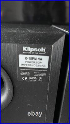 Klipsch Reference R-15PM Speakers Powered Bluetooth Record Player Pre-Amp